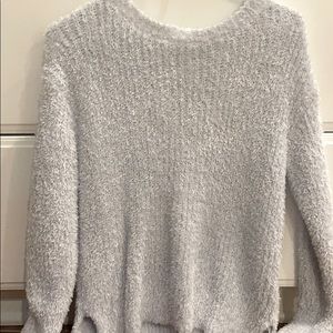 Brand new blue fuzzy sweater